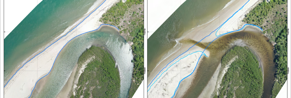 Monitoramento de linha de costa nas praias do Capri e Forte, São Francisco do Sul, SC. Aerokiriri, 2020.